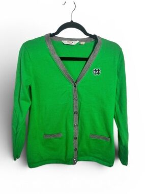 Women’s Notre Dame cardigan by Lady Irish 100% cotton